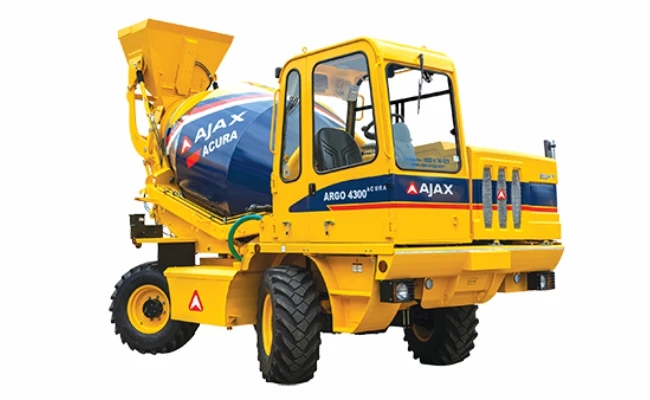 AJAX self loading concrete mixer